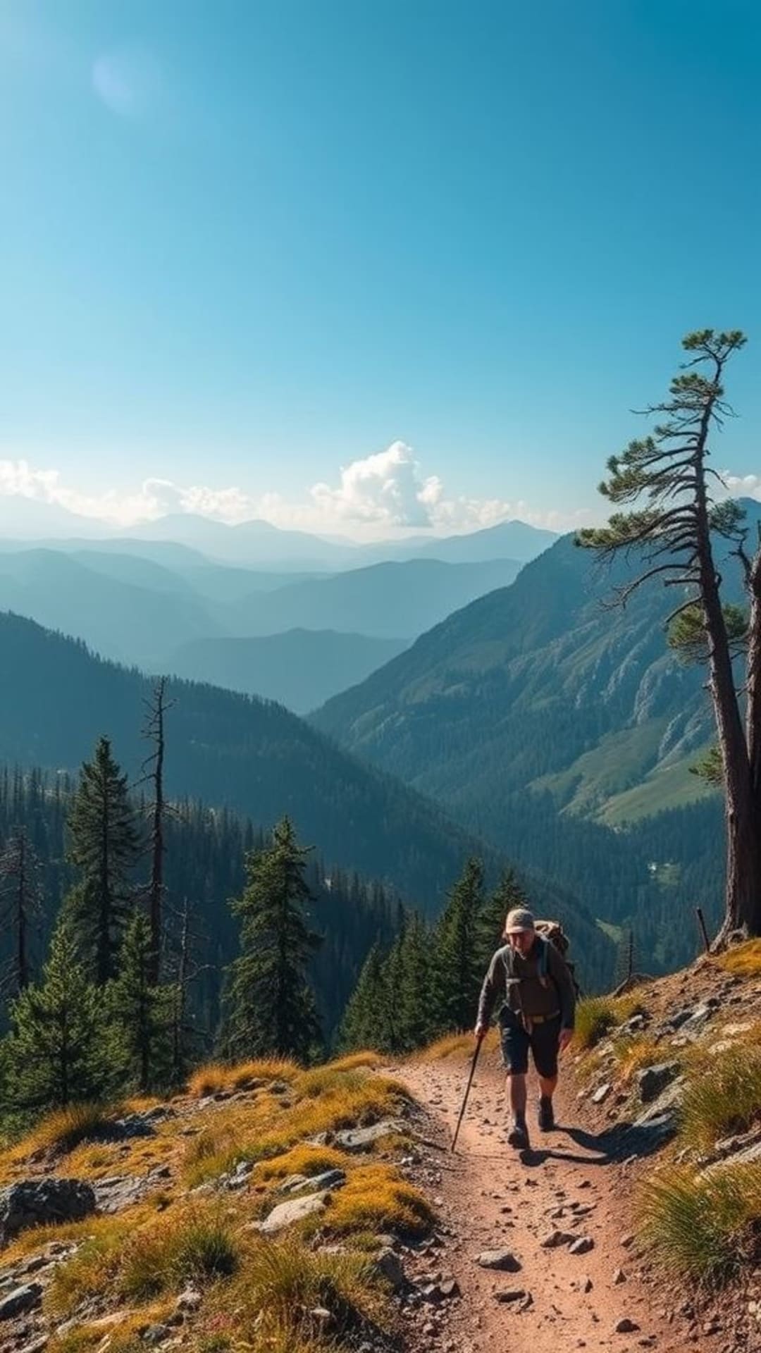 Avventure di escursionismo sentiero esplorazione della natura paesaggi natura selvaggia terreno accidentato trekking all'aperto