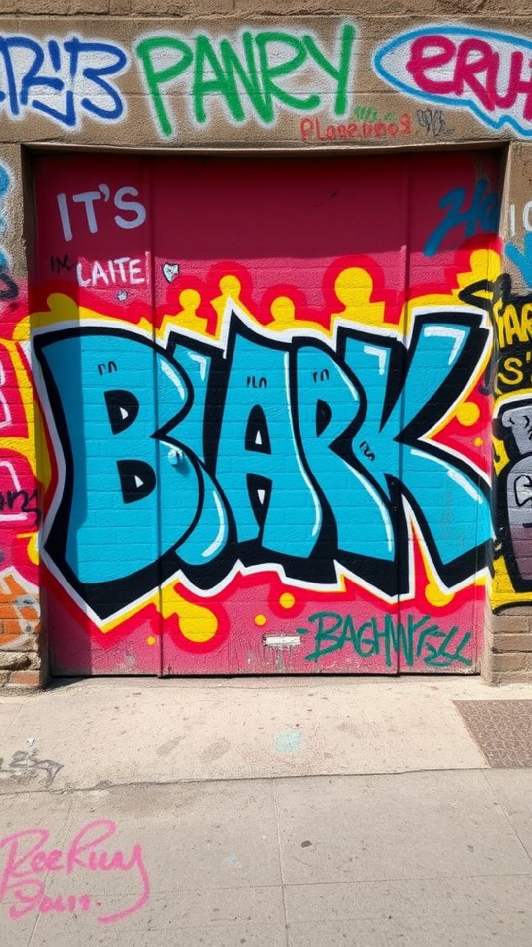 graffiti arte di strada audace colorata ribelle