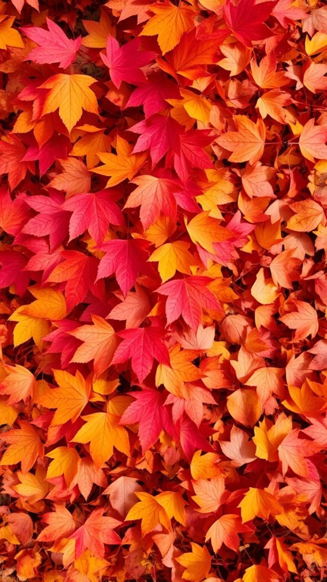 Foglie d'autunno colori caldi atmosfera accogliente