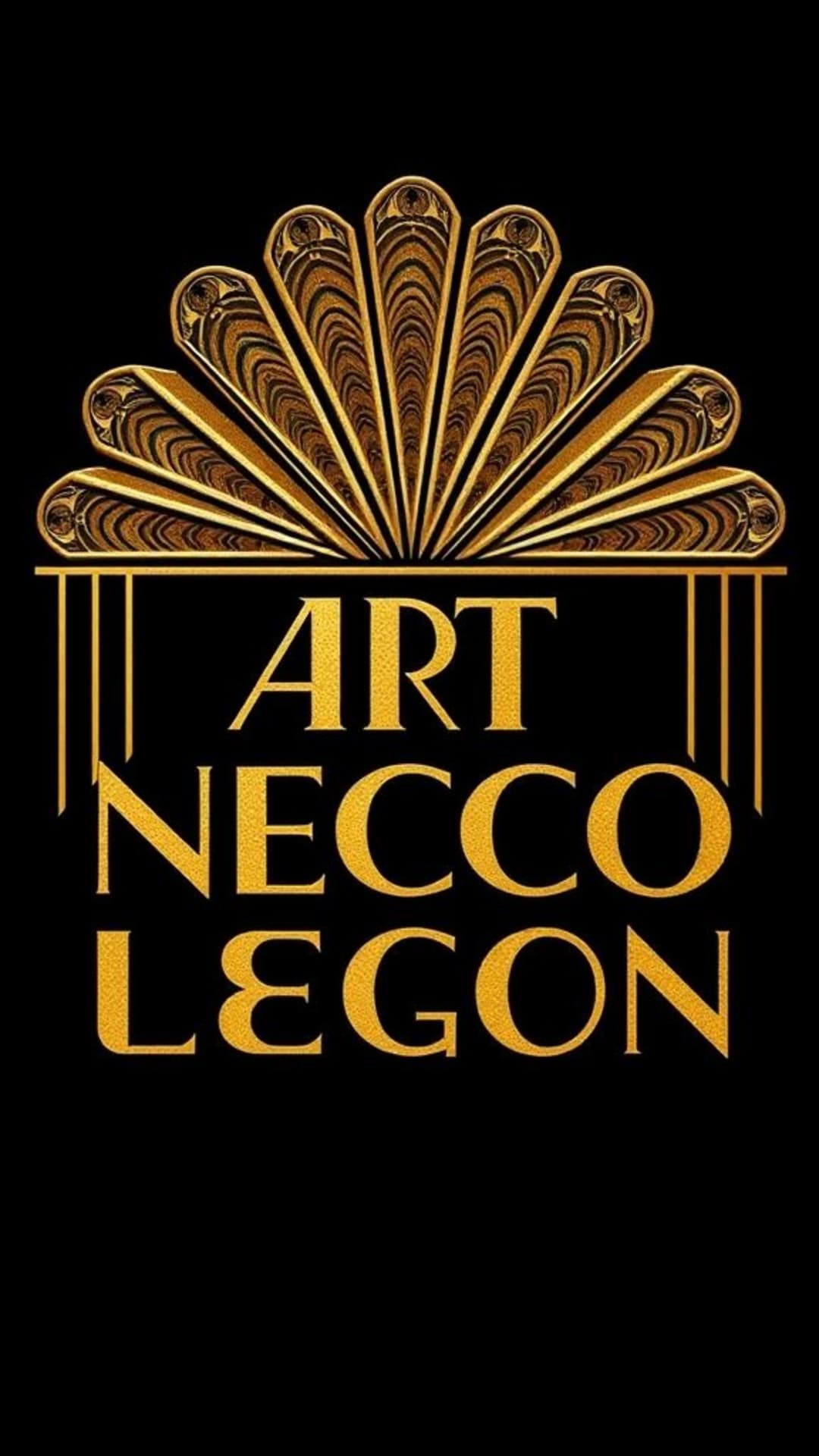 glamour art deco font di lusso in oro audace