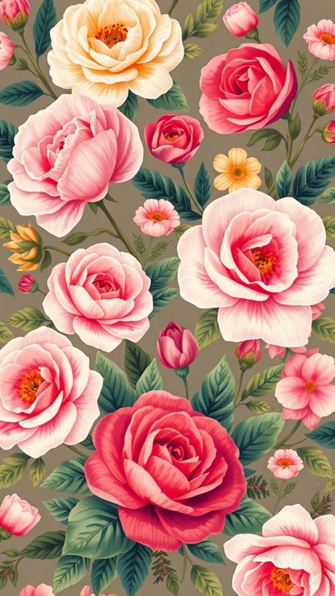 motivi floreali delicati rose peonie dalie fiori tropicali illustrazioni botaniche giardino colorato petali vivaci design elegante