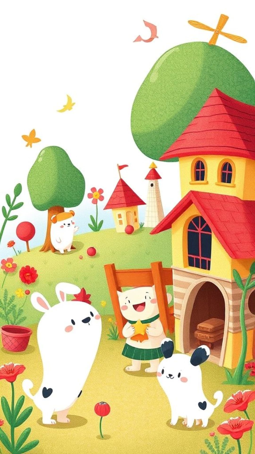 personaggi cartoni fantasiosi scene giocose colori vivaci illustrazioni divertenti fantasiose fascino infantile umorismo stravagante