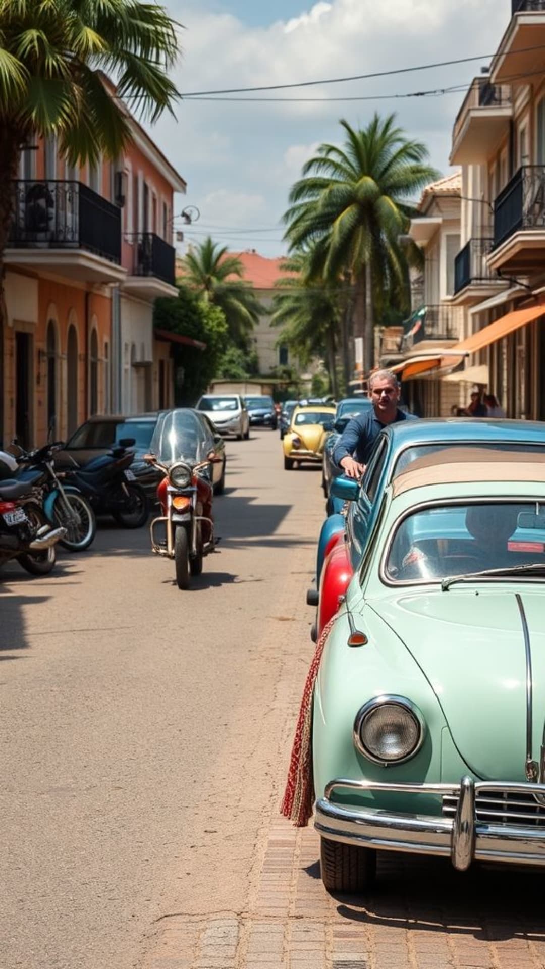veicoli d'epoca auto d'epoca motociclette scene nostalgiche stili di trasporto retrò design senza tempo