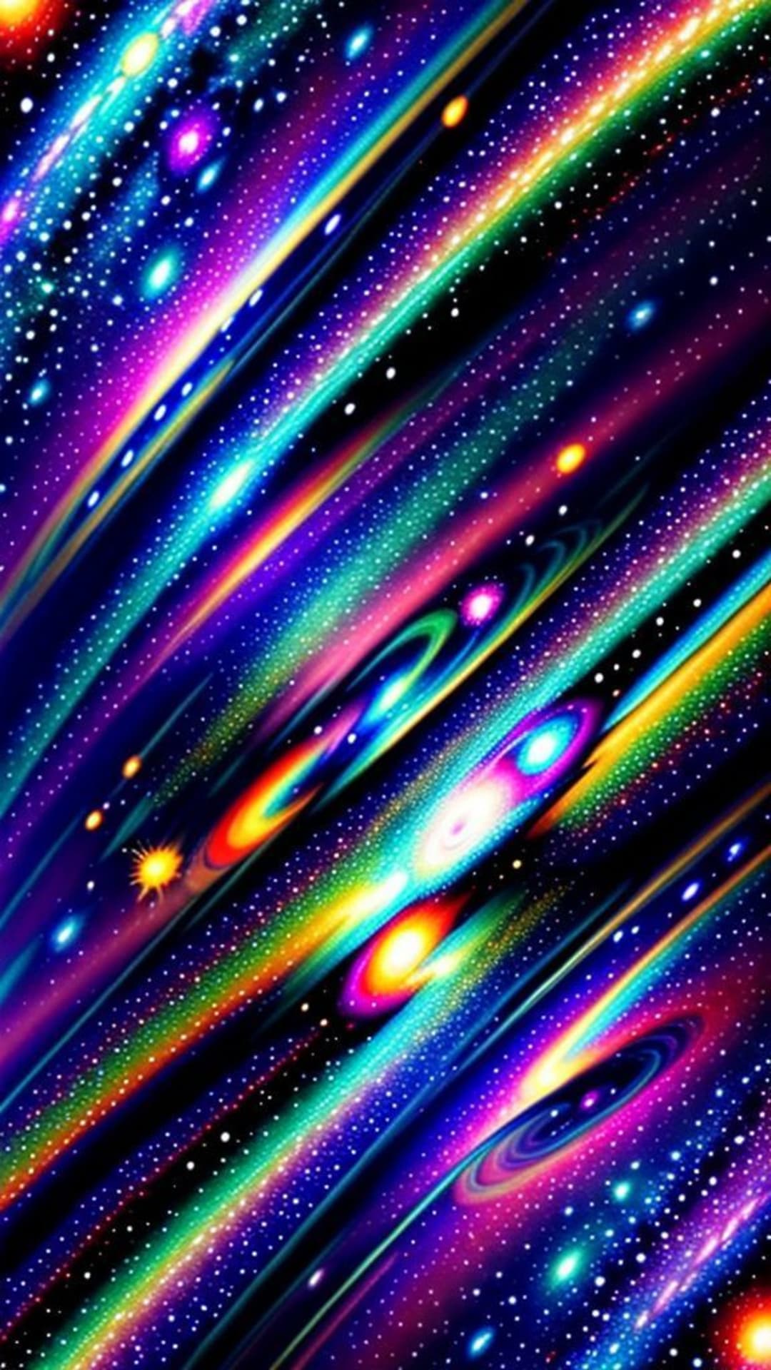 sfondo galaxy neon stelle nebulosa cosmica arte spaziale astratta colorata