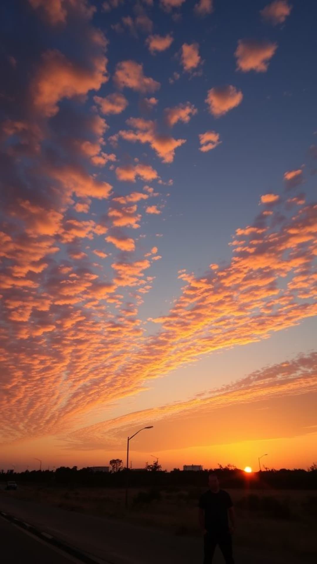 paesaggio di alba e tramonto ora d'oro cielo vibrante scenario all'aperto tranquillità