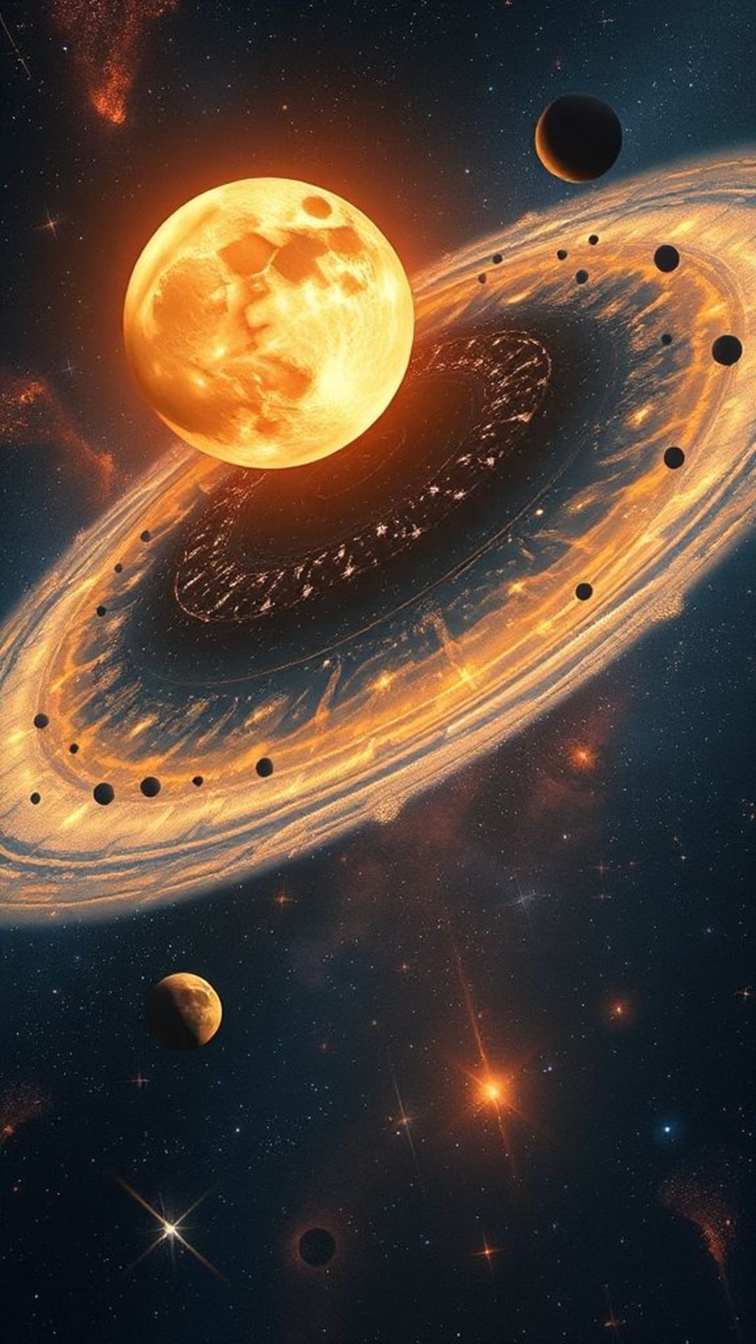 celestial bodies planets moons stars galaxy universe sci-fi cosmic