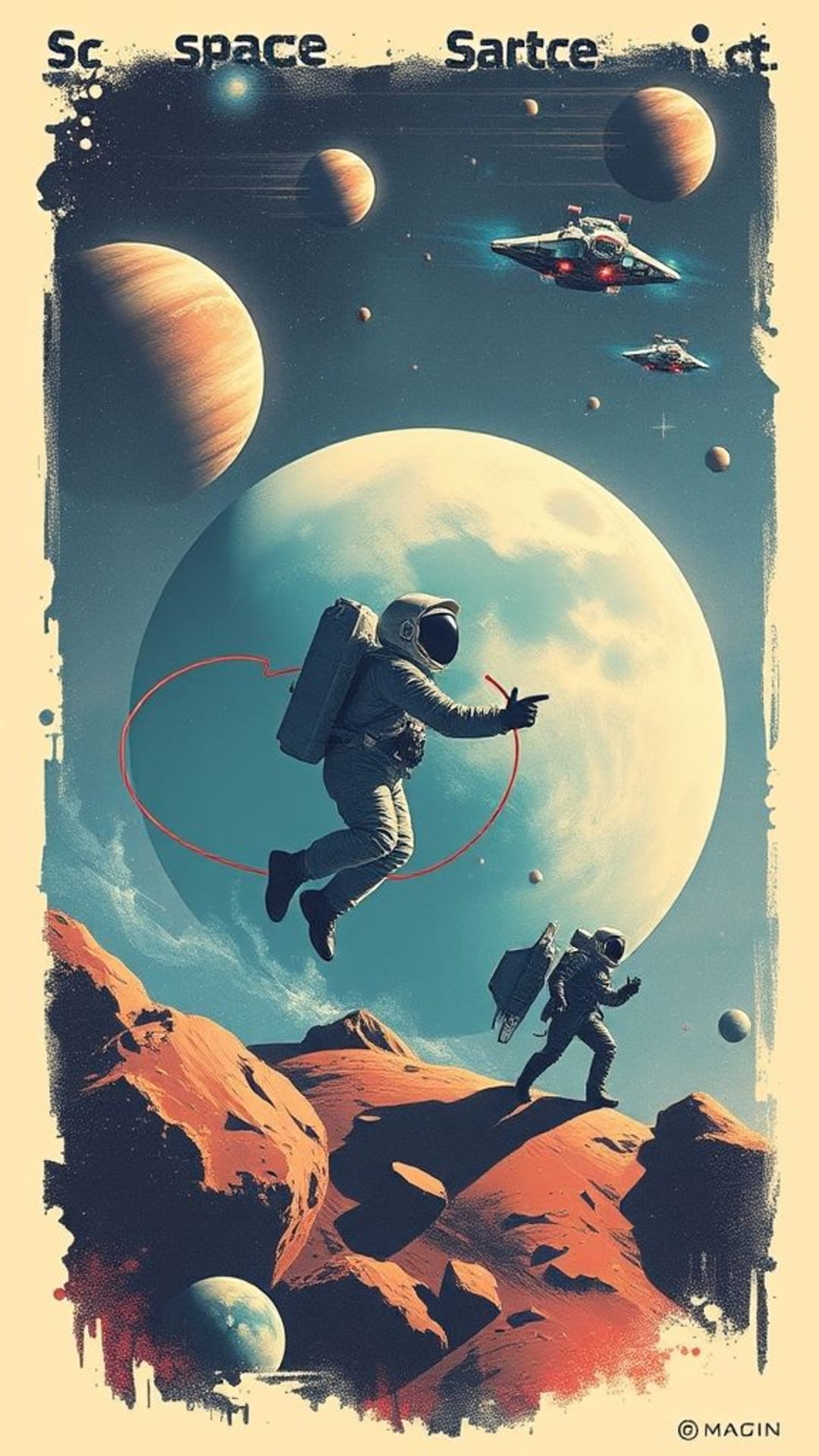 Esploratori spaziali astronauti pianeti astronavi avventure cosmiche avventurose spazio esterno