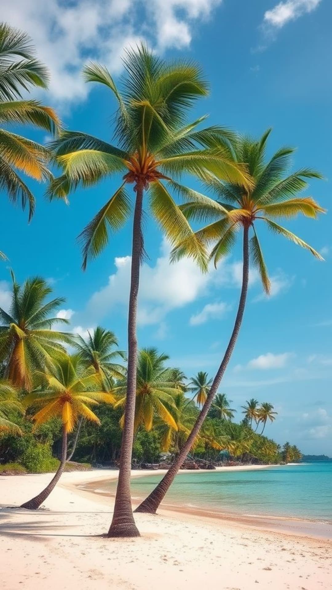 paradiso tropicale palme acqua cristallina isole esotiche umore vacanza