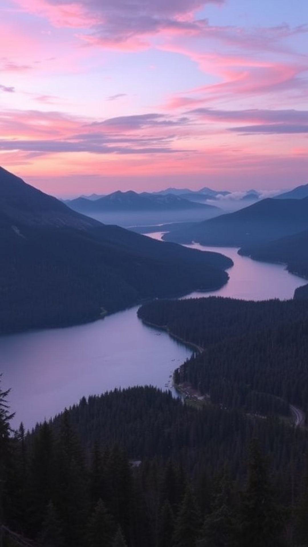 Paesaggi naturali montagne serene laghi foreste alba tramonto spiaggia orizzonte