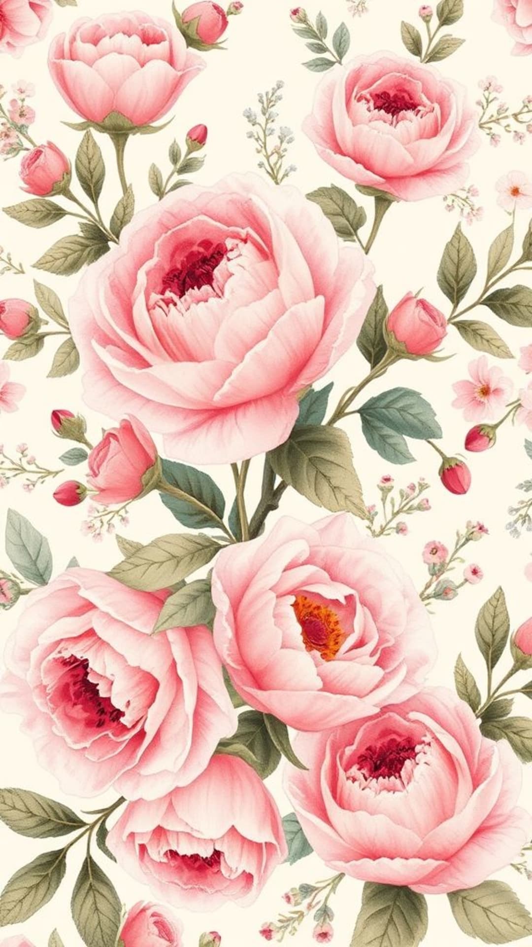 Motivi floreali delicati rose peonie fiori selvatici botanici eleganti romantici