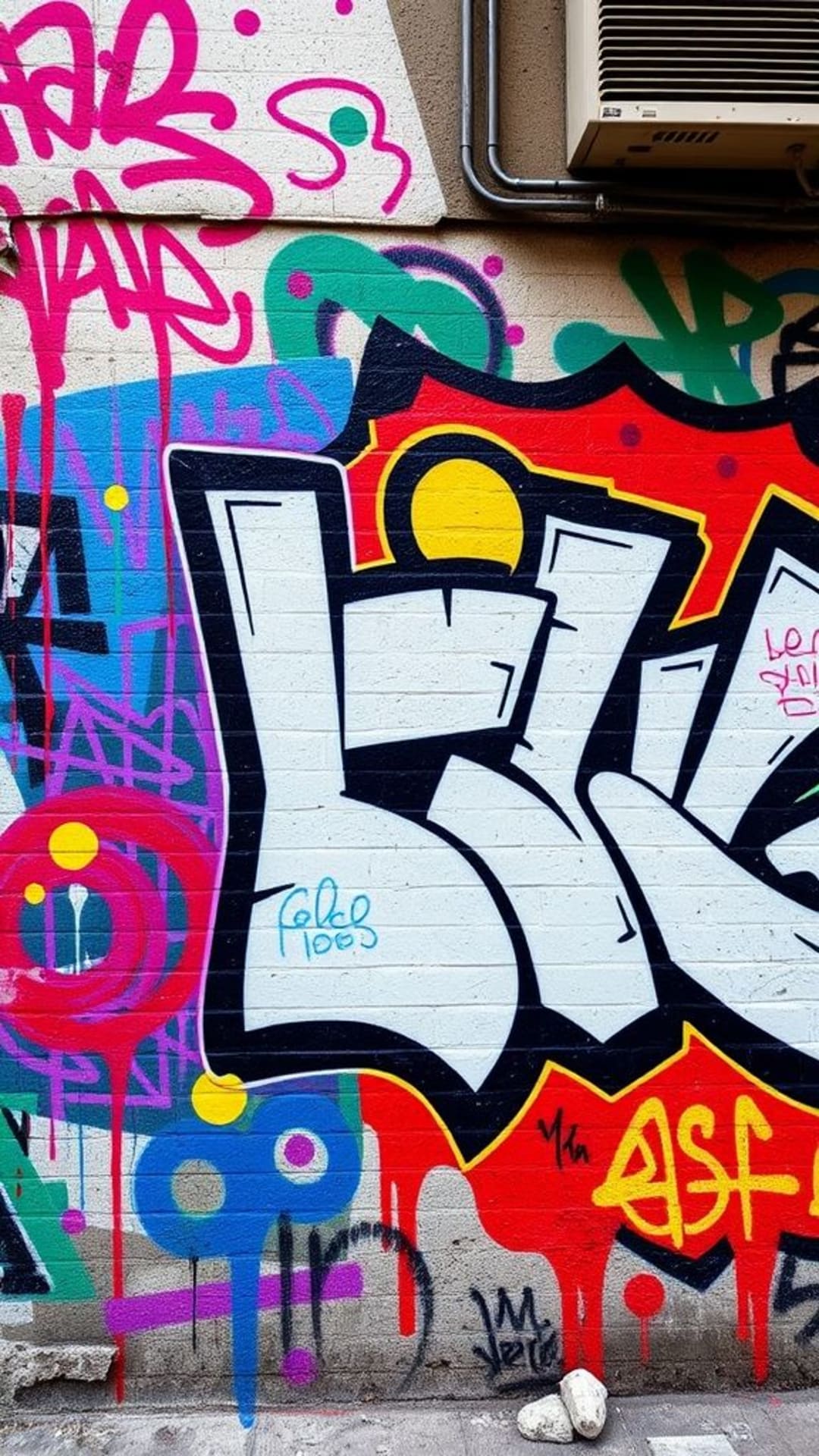 art de rue graffiti audacieux coloré urbain expressif rebelle