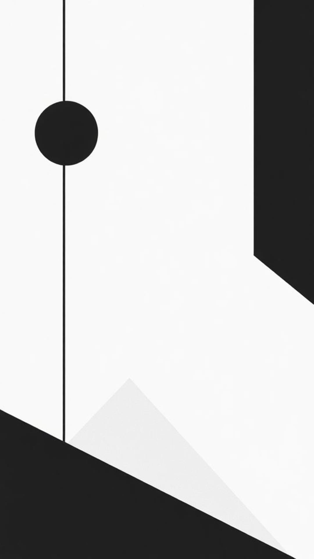 formes géométriques minimalistes en noir et blanc esthétique moderne élégante