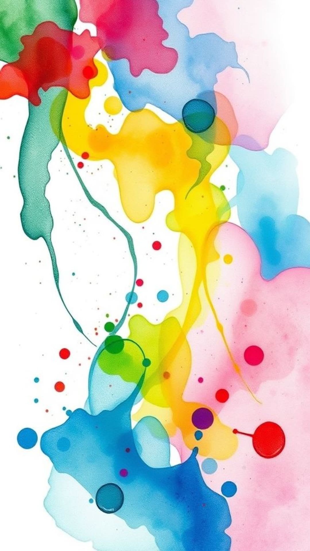 taches aquarelles abstraites colorées créativité artistique