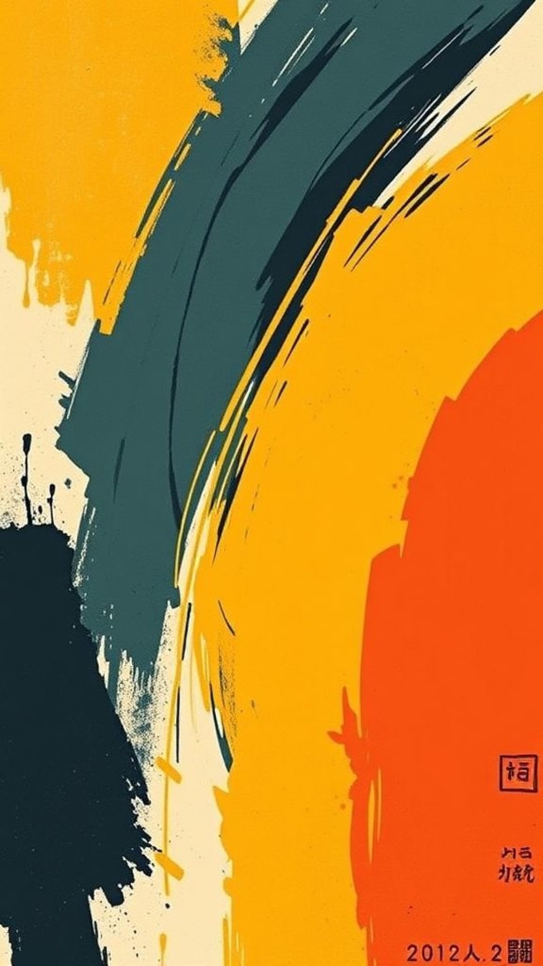 art moderne traits minimalistes couleurs audacieuses