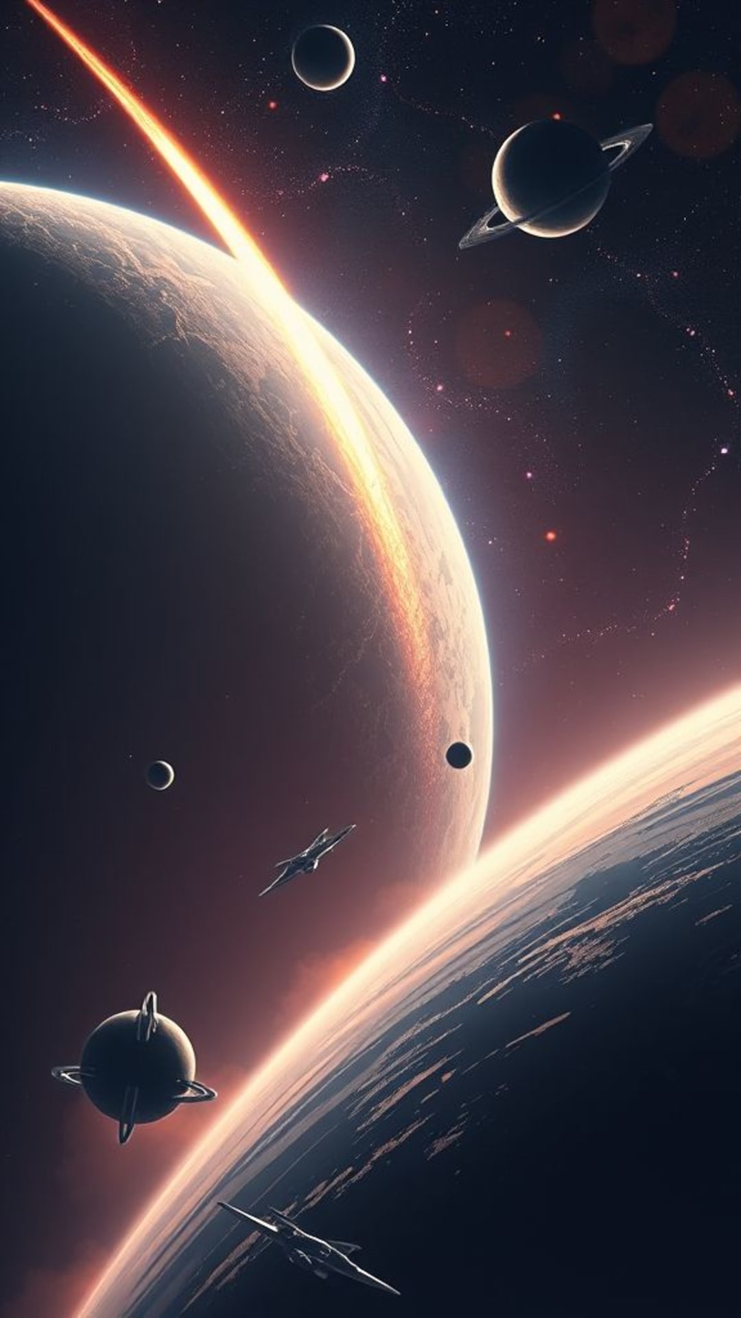 exploration spatiale fusées planètes science-fiction