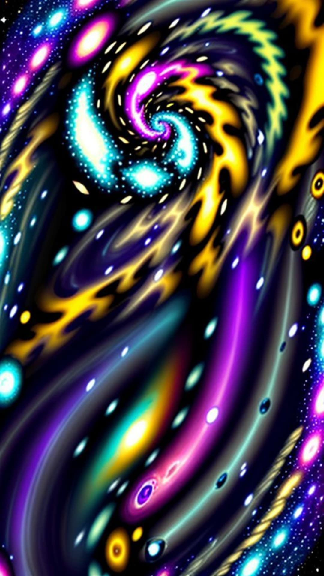 la voie lactée tourbillonne d'énergie cosmique hypnotique