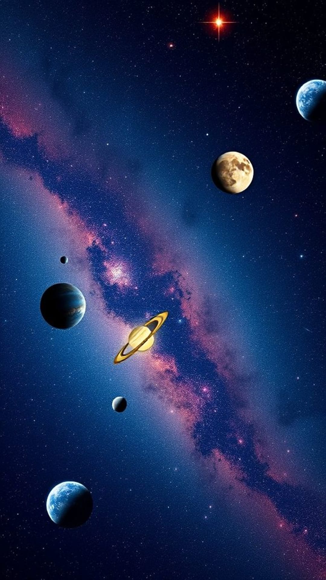 Planètes célestes étoiles constellations cartes astronomiques phénomènes cosmiques espace profond univers science-fiction inspirée fonds d'écran surréalistes