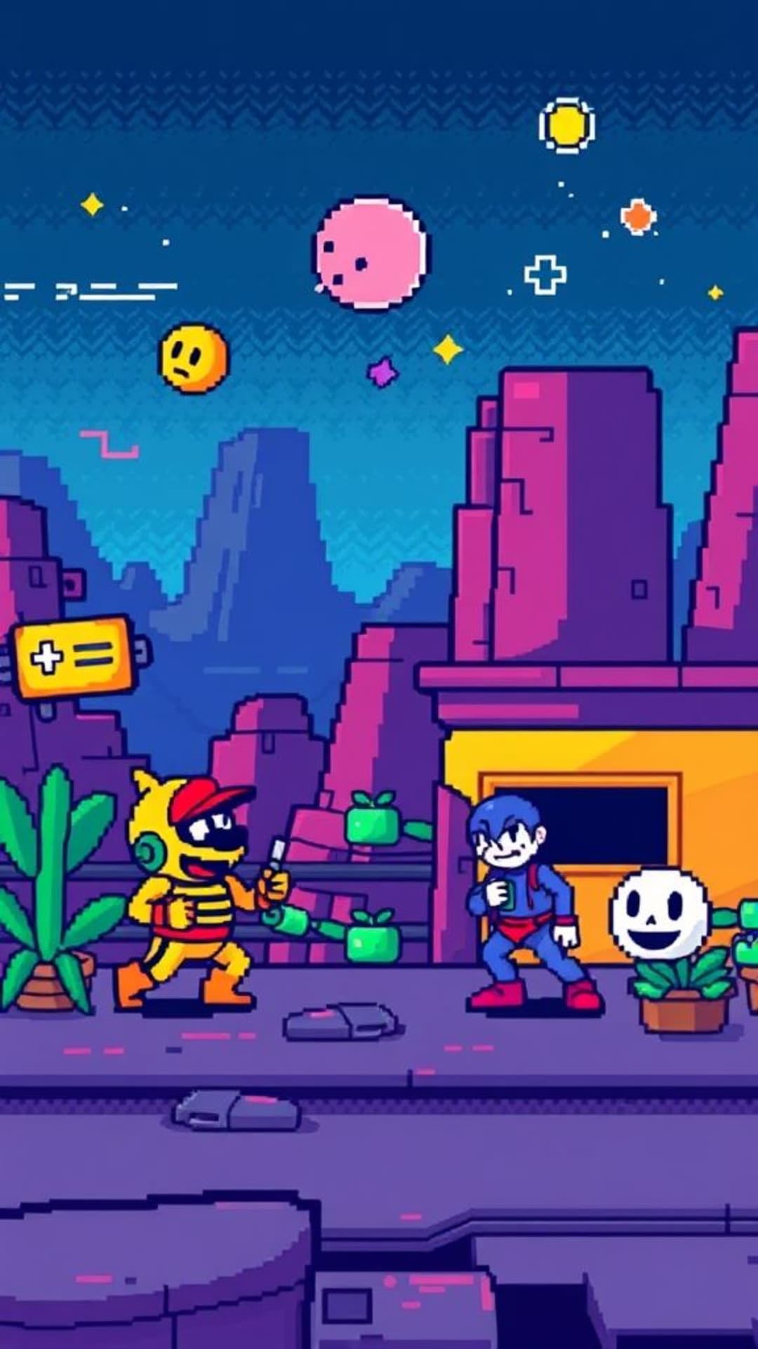 le rétro jeu vidéo l'art pixel l'arcade classique les personnages la nostalgie la culture du jeu vidéo les graphismes pixel vibrants