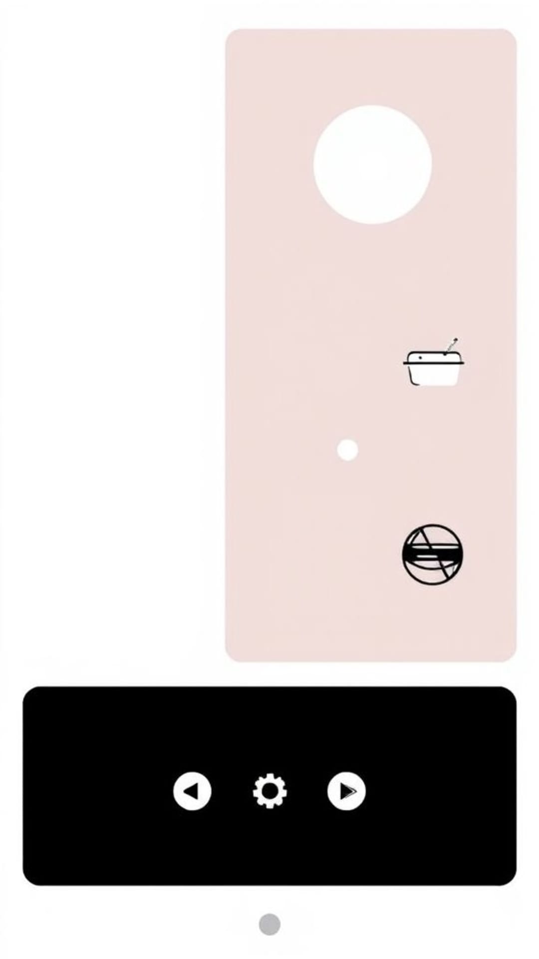 Des designs minimalistes esthétiques épurés icônes simples thèmes monochromes arrière-plans élégants dépourvus de désordre style de fond ecran moderne tons apaisants et tamisés