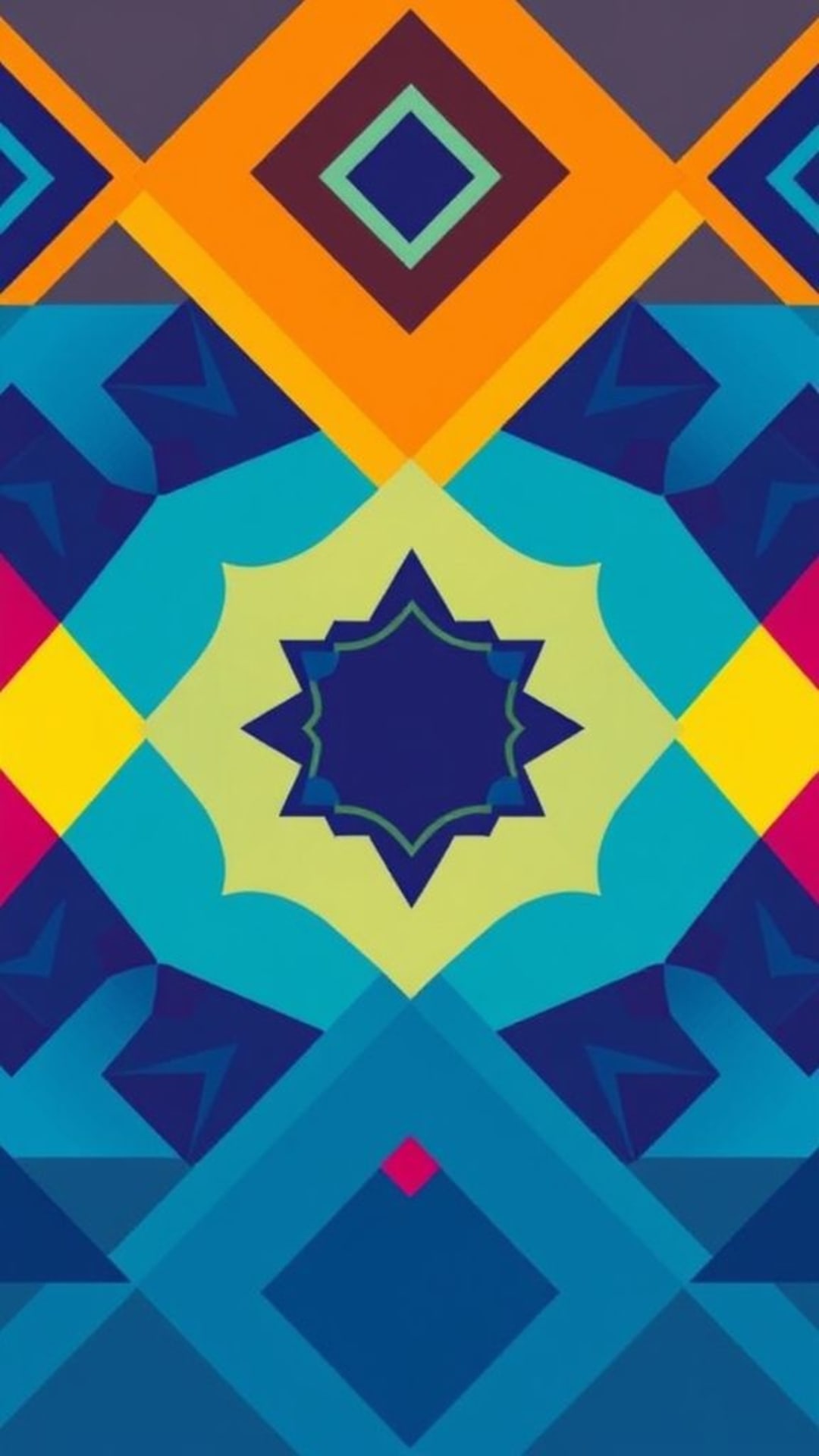 Motifs géométriques abstraits couleurs vives design moderne accrocheur art minimaliste