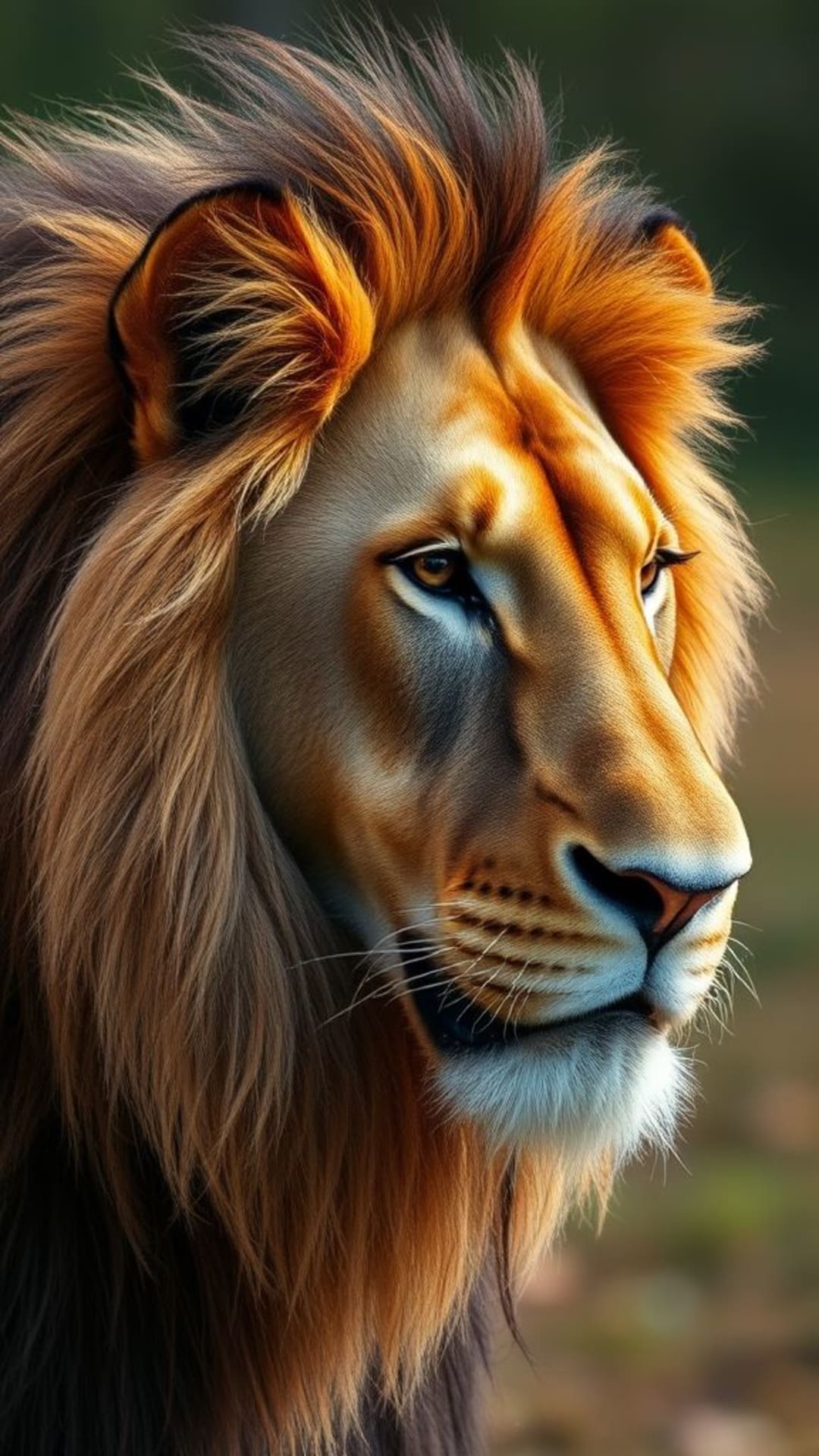 Portraits d'animaux lions majestueux chevaux élégants nature sauvage photographie réaliste