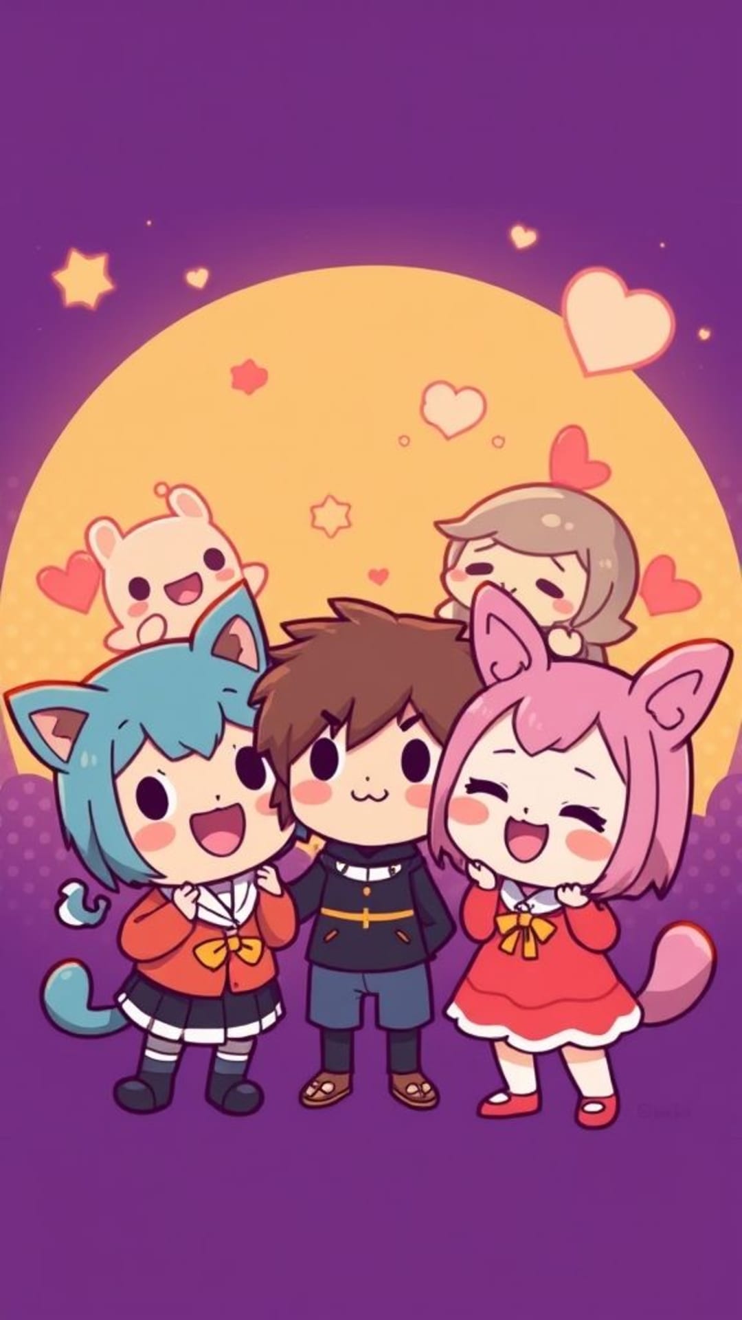 caratteri carini in stile cartone animato illustrazioni vivaci