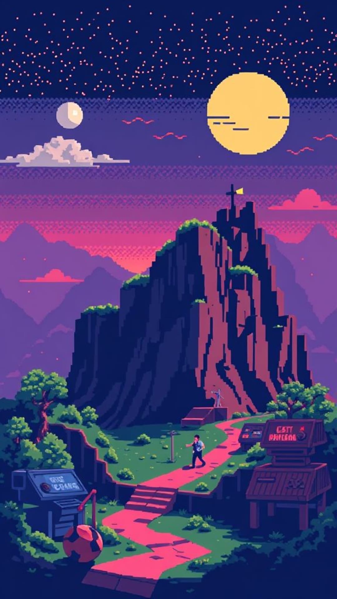 gioco retrò arte pixel