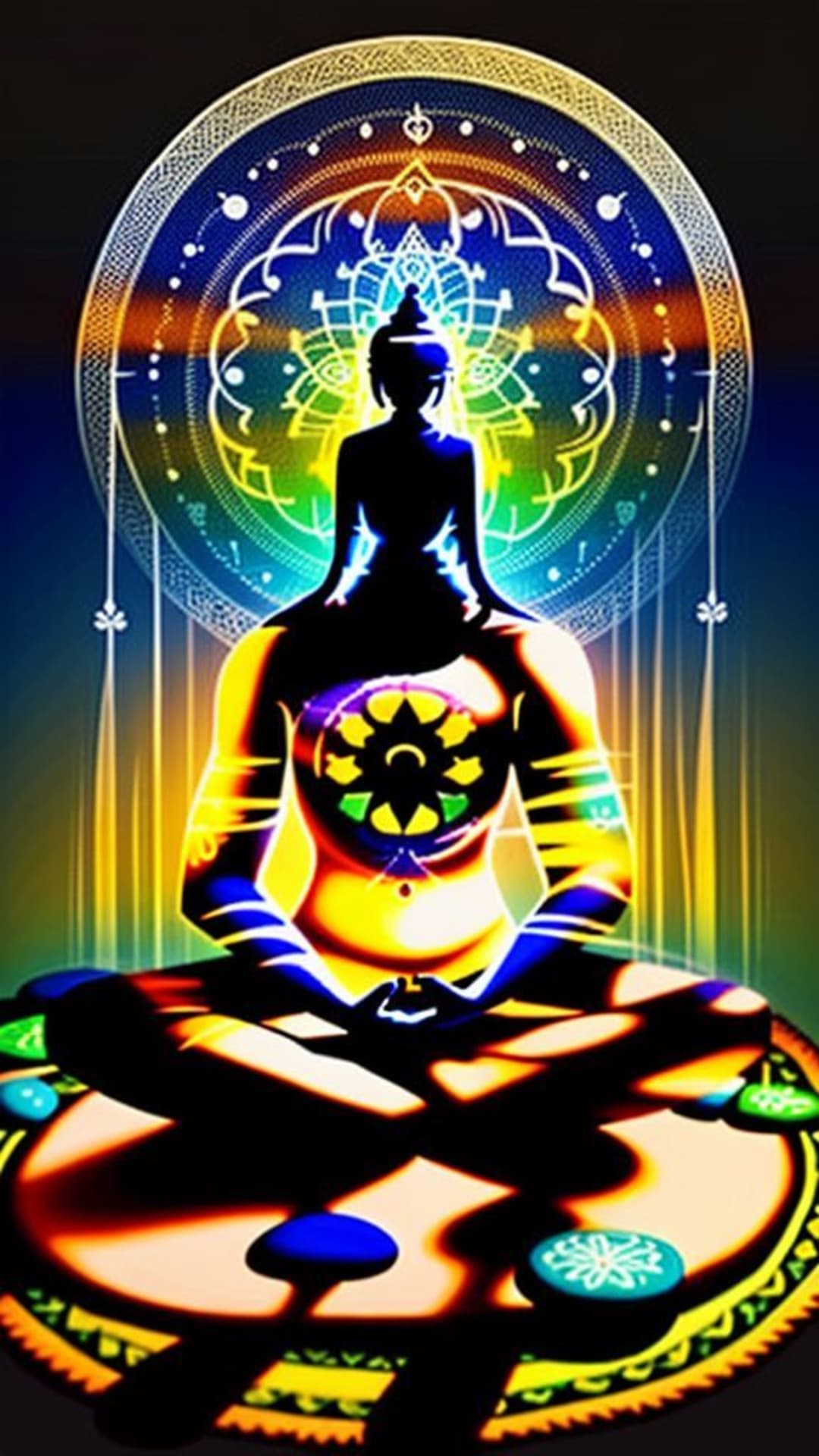 mandala calmanti spirituali simboli sacri visual meditativi estetica zen ritiro pacifico cammino spirituale