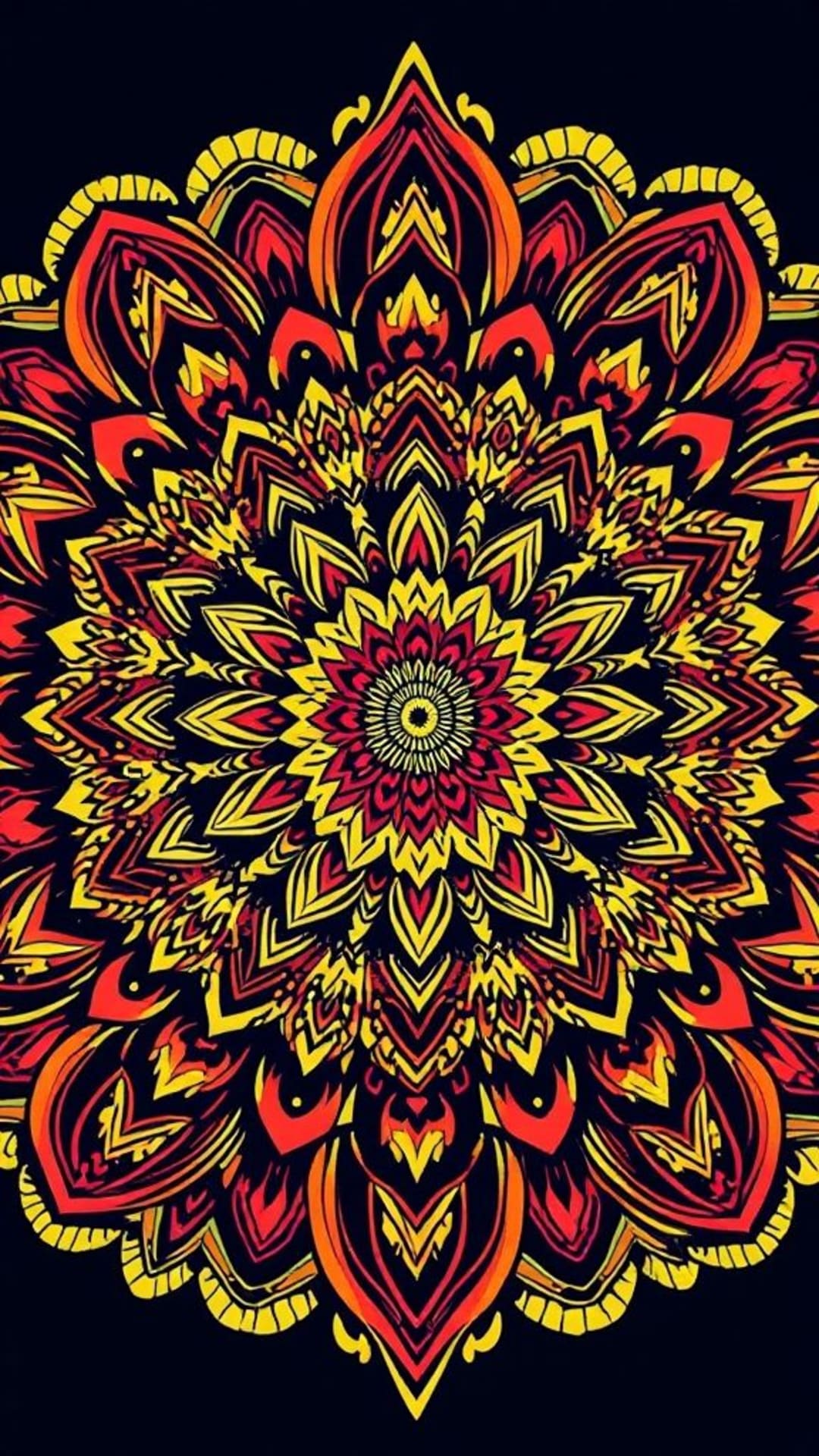 disegni intricati di mandala colorati