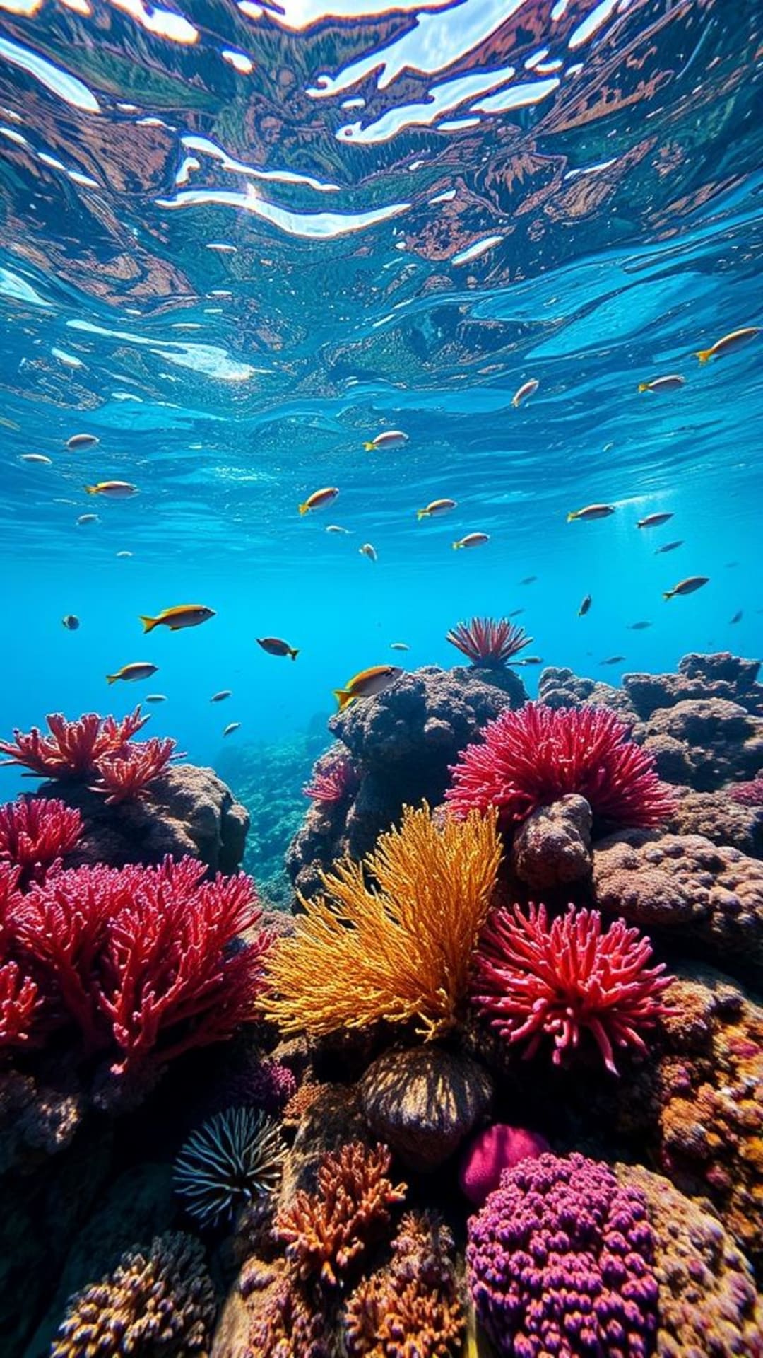 sott acqua barriera corallina vita marina ecosistema oceano vibrante sfondo