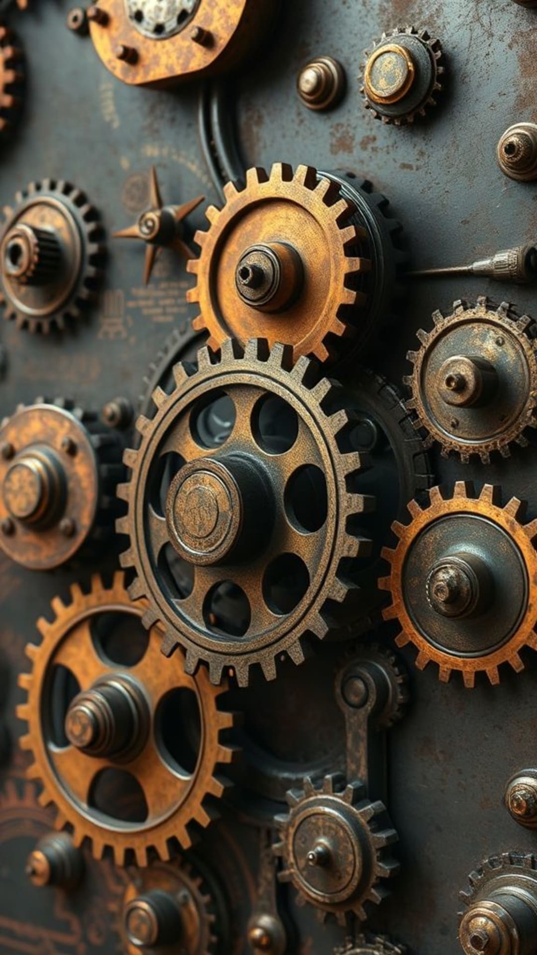 ingranaggi steampunk macchinari vintage meccanico vittoriano industriali sfondi