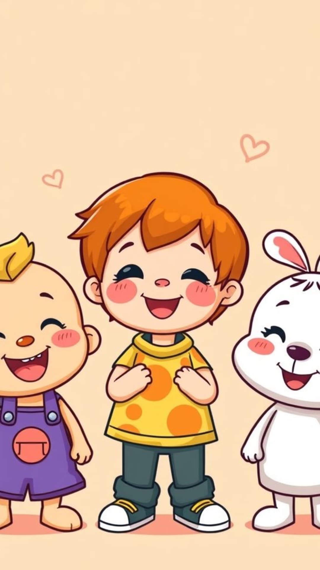 cartoni animati per bambini personaggi divertenti e giocosi colorati fantastici fantasiosi sfondi dallo stile immaginativo