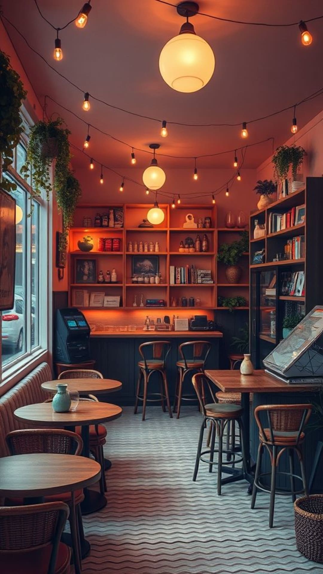 Atmosfera di musica lo-fi rilassante, estetica accogliente, ambientazioni di caffè rilassanti e confortanti, rilassante