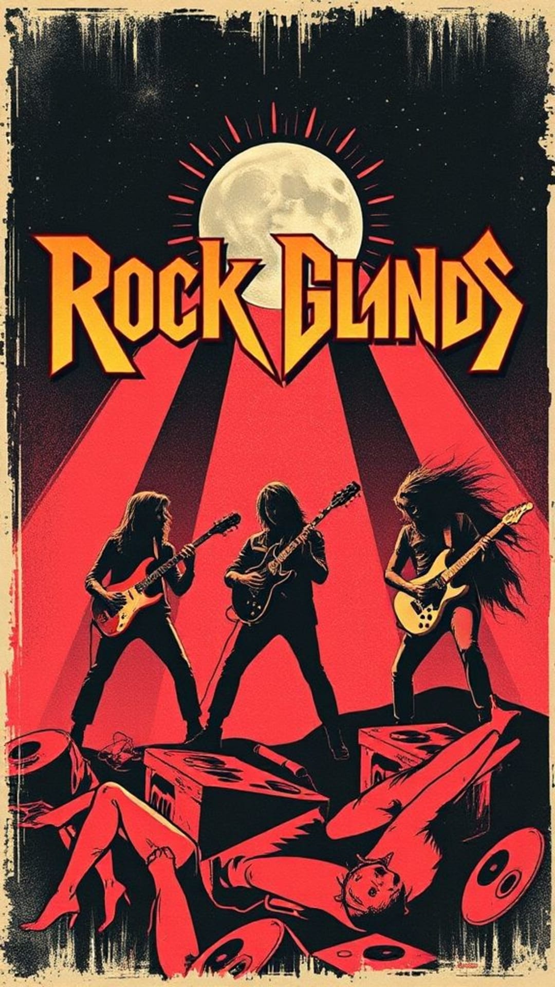 Copertine di album di band rock, arte classica e iconica, musica vintage, design audaci