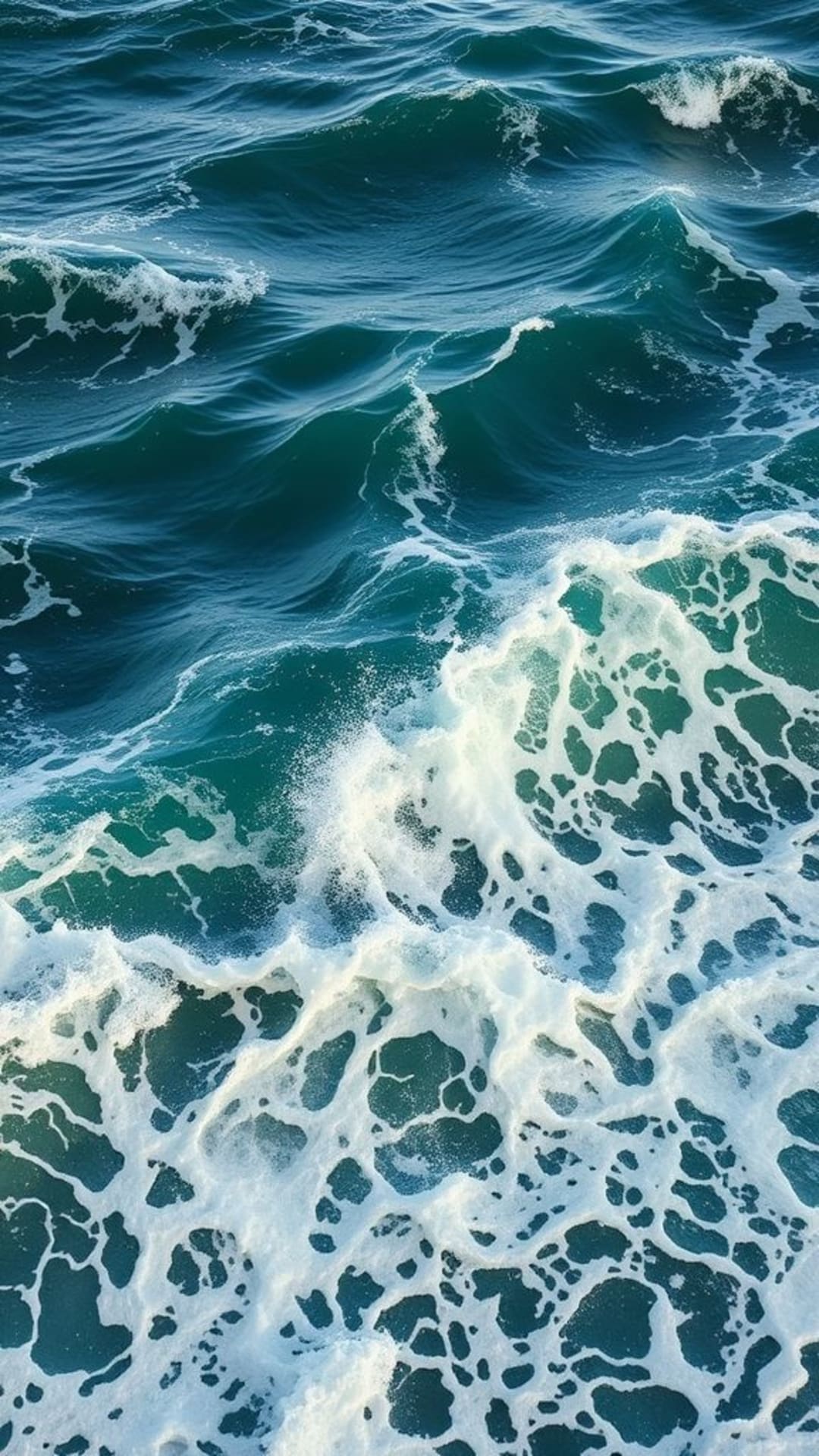 Vento e onde del mare, movimenti fluidi, armonia naturale, toni rilassanti