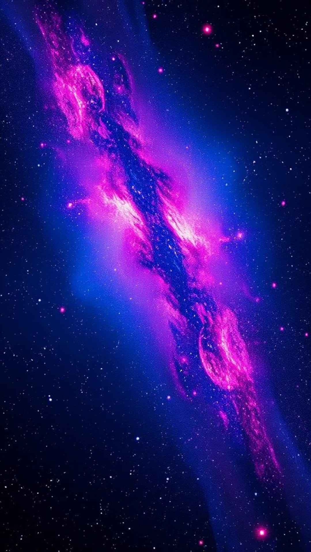 sfondo galaxia galassia neon astratto cosmico colori vivaci arte futuristica spazio stelle modalità scura