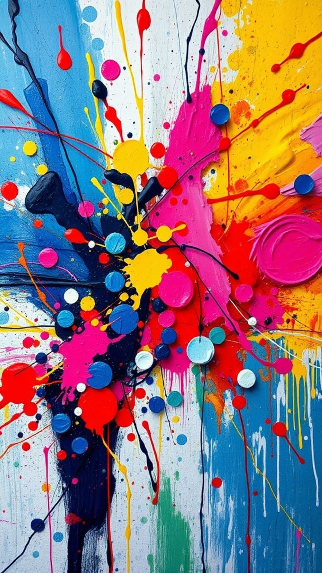 arte astratta schizzi colorati pittura texture dinamiche caos creativo innovativo sperimentale vivido