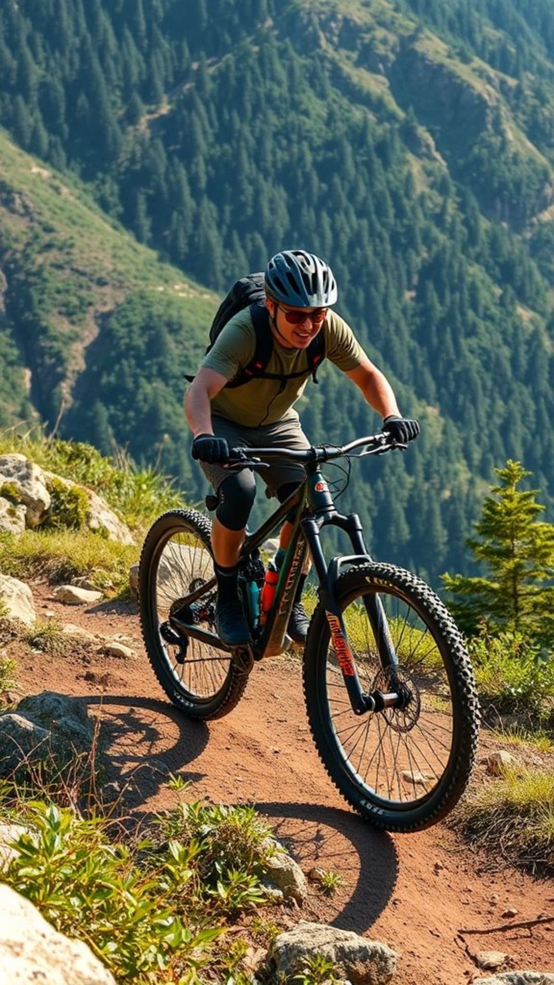 avventura in mountain bike sentieri accidentati attività all'aperto energia attiva adrenalina natura esplorazione emozione sfida