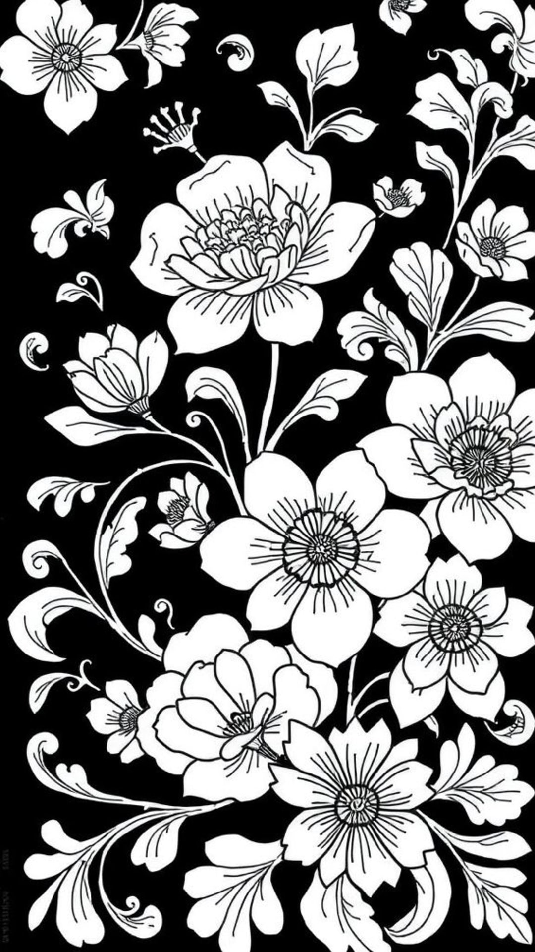 motivi floreali astratti disegni intricati lavoro di linee dettagliate ornato elegante decorativo artigianato artistico