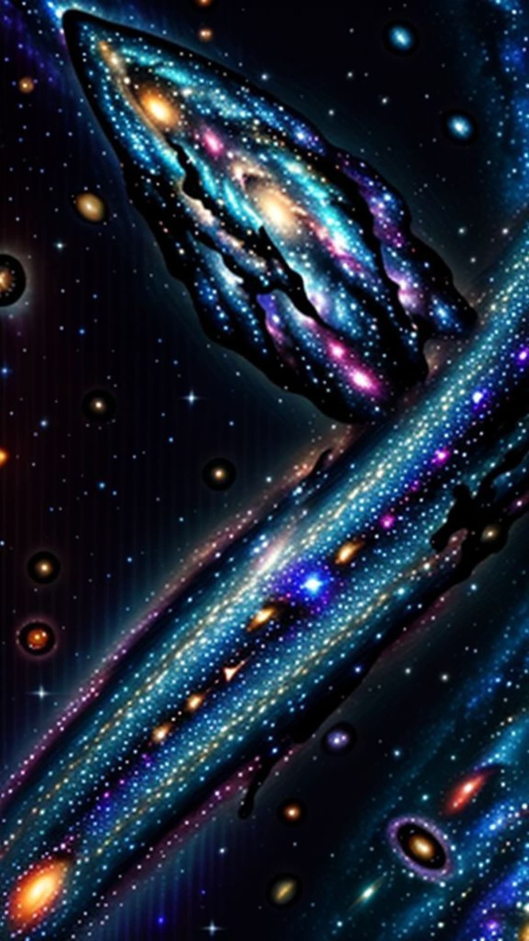 Spazio galassia notte stellata cosmico nebulosa universo profondo