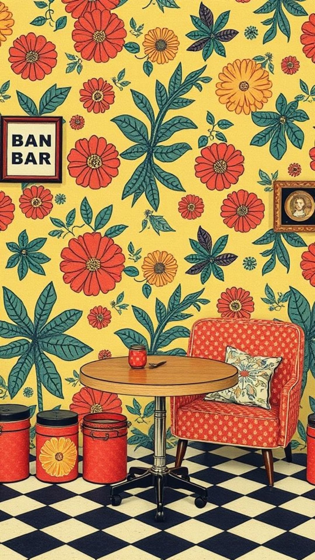 Pattern vintage retrò degli anni '80 e '90 con atmosfera nostalgica