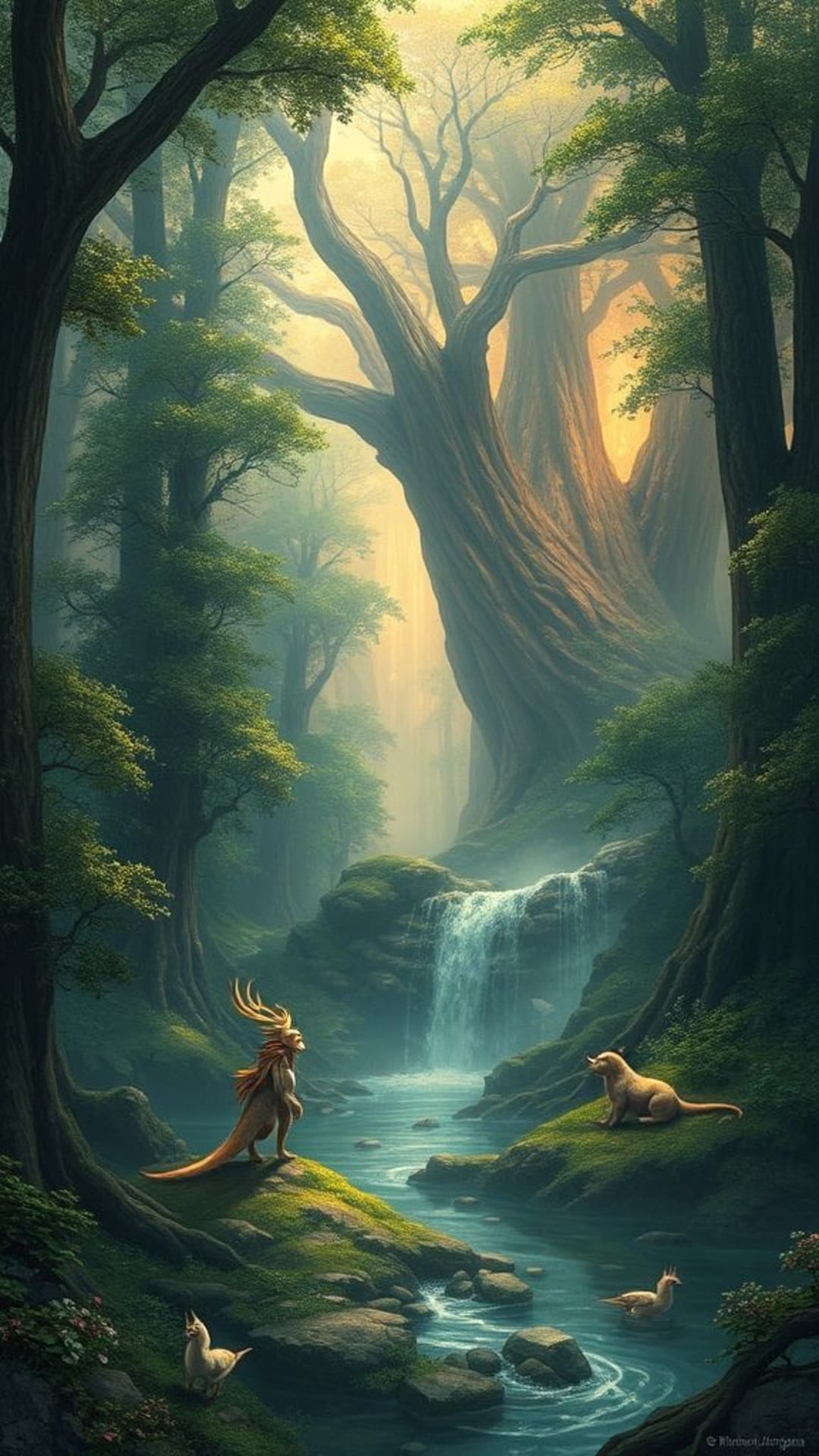 Mondi fantastici creature mitiche foreste magiche paesaggi incantati