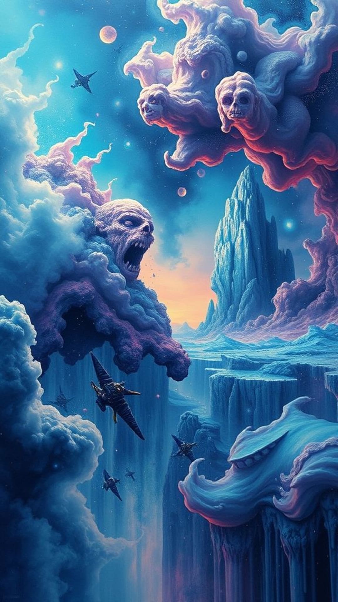 Astratti cosmici surrealismo visioni oniriche