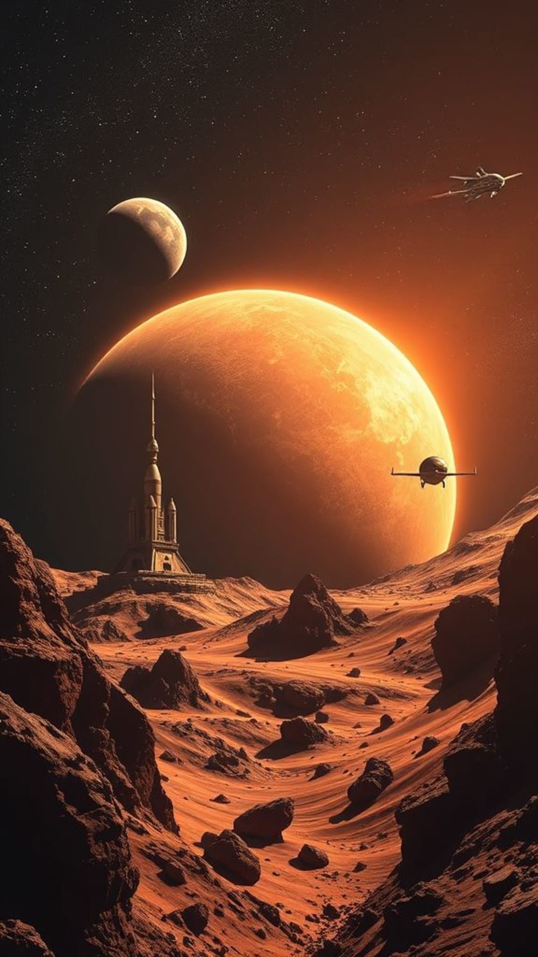 Esplorazione spaziale pianeti razzi missione futuristica Marte
