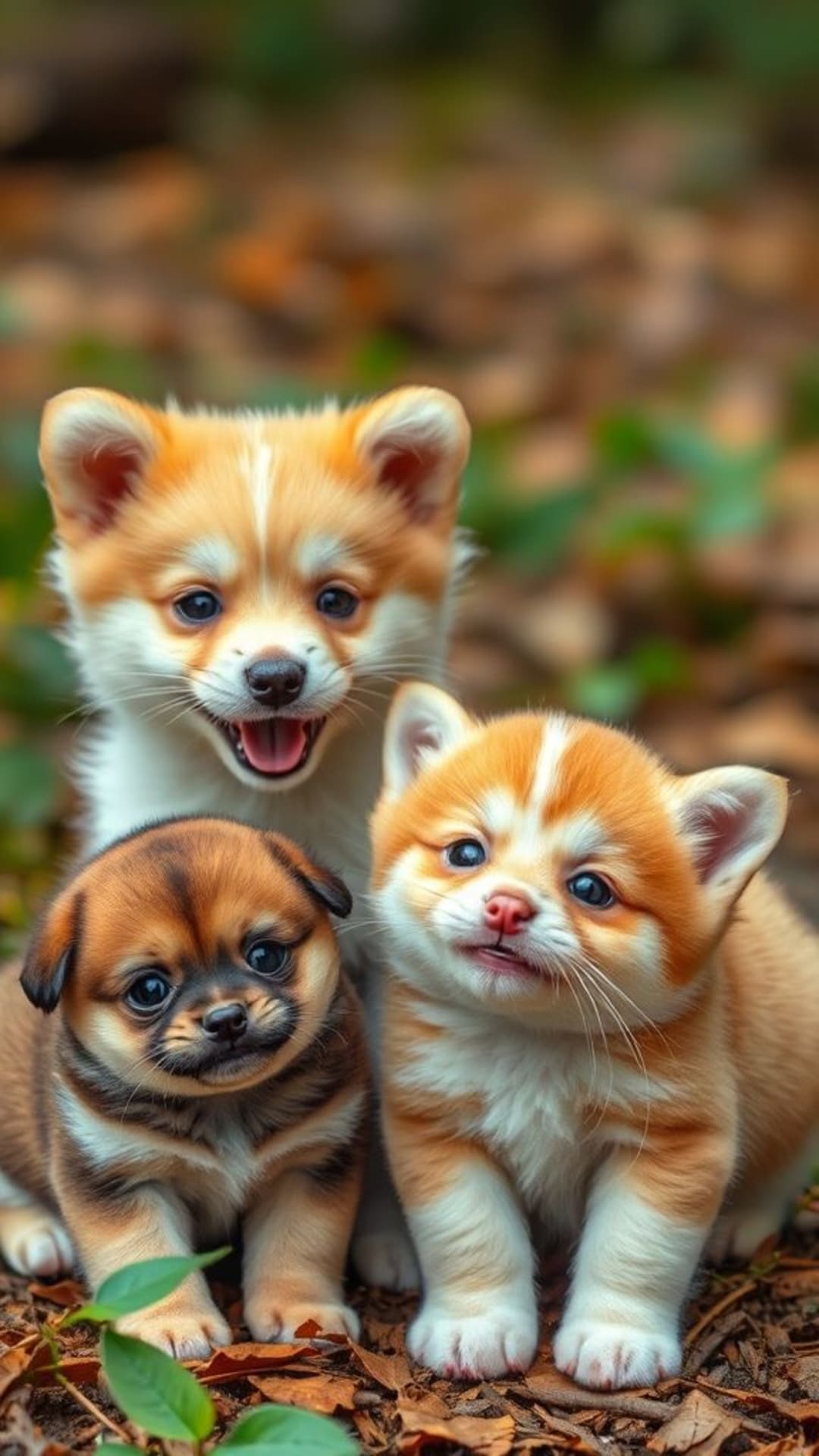 Animali carini cuccioli gattini neonato fauna selvatica adorabili animali domestici amici della foresta amici coccoloni pelosi affascinanti giocosi allegri felici gioiosi