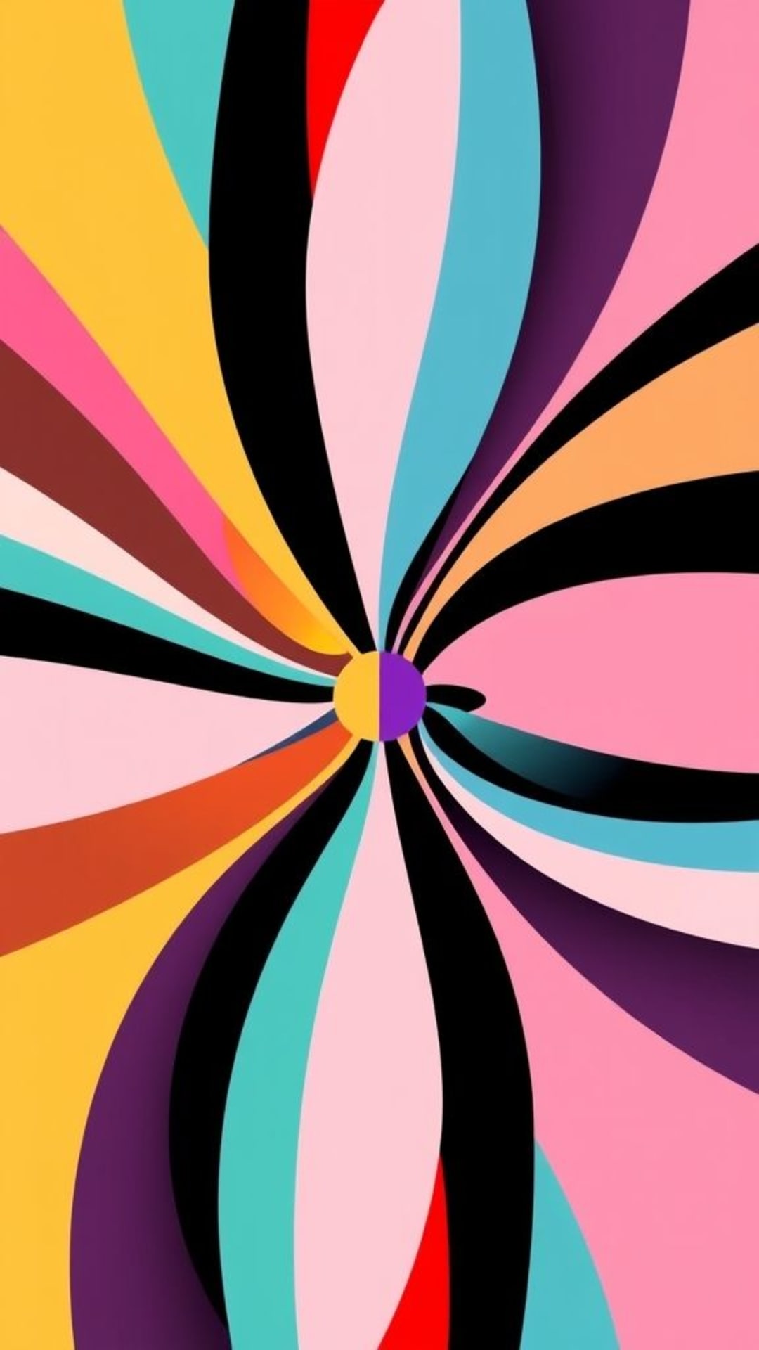 forme astratte design geometrici minimalisti arte moderna motivi colorati illusioni che stordiscono arte ottica visualizzazioni astratte contemporanee