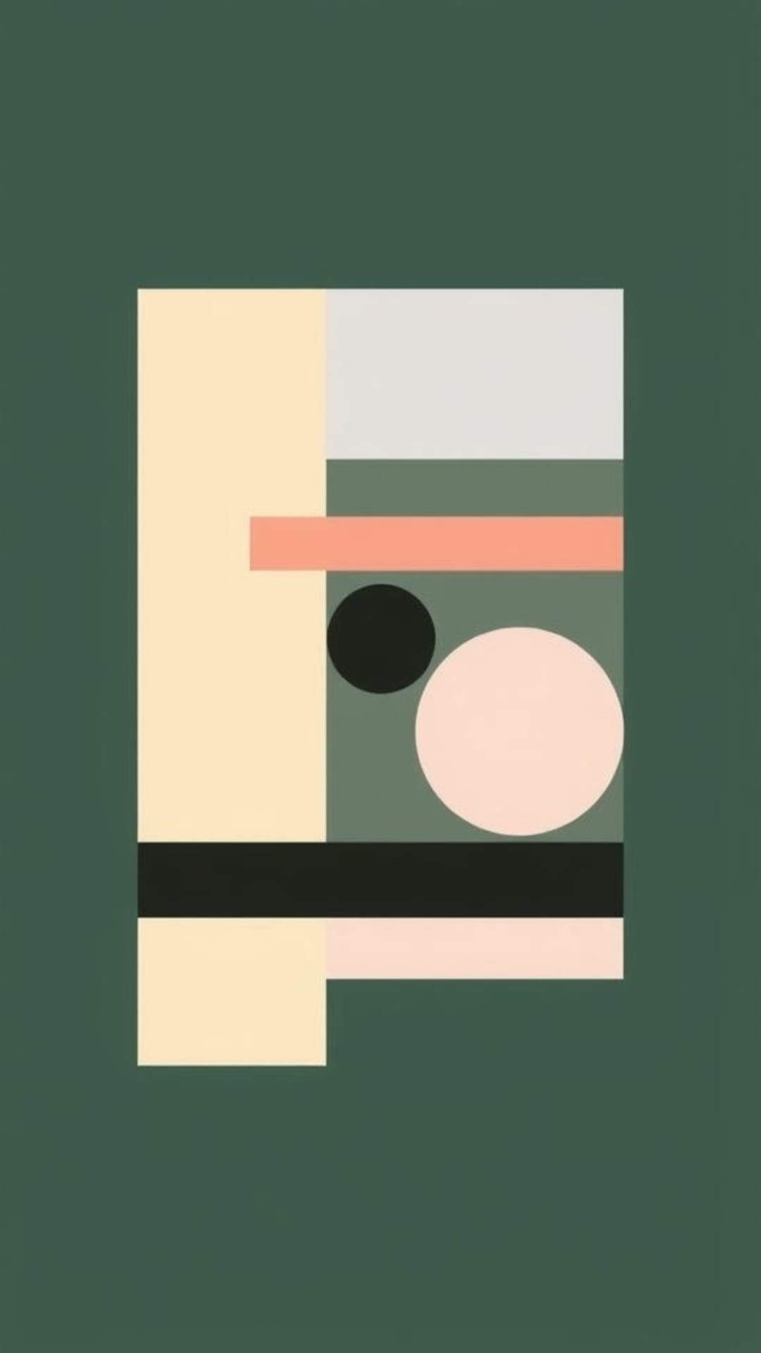 Forma geometriche astratte minimaliste tonalità pastello linee pulite design moderno