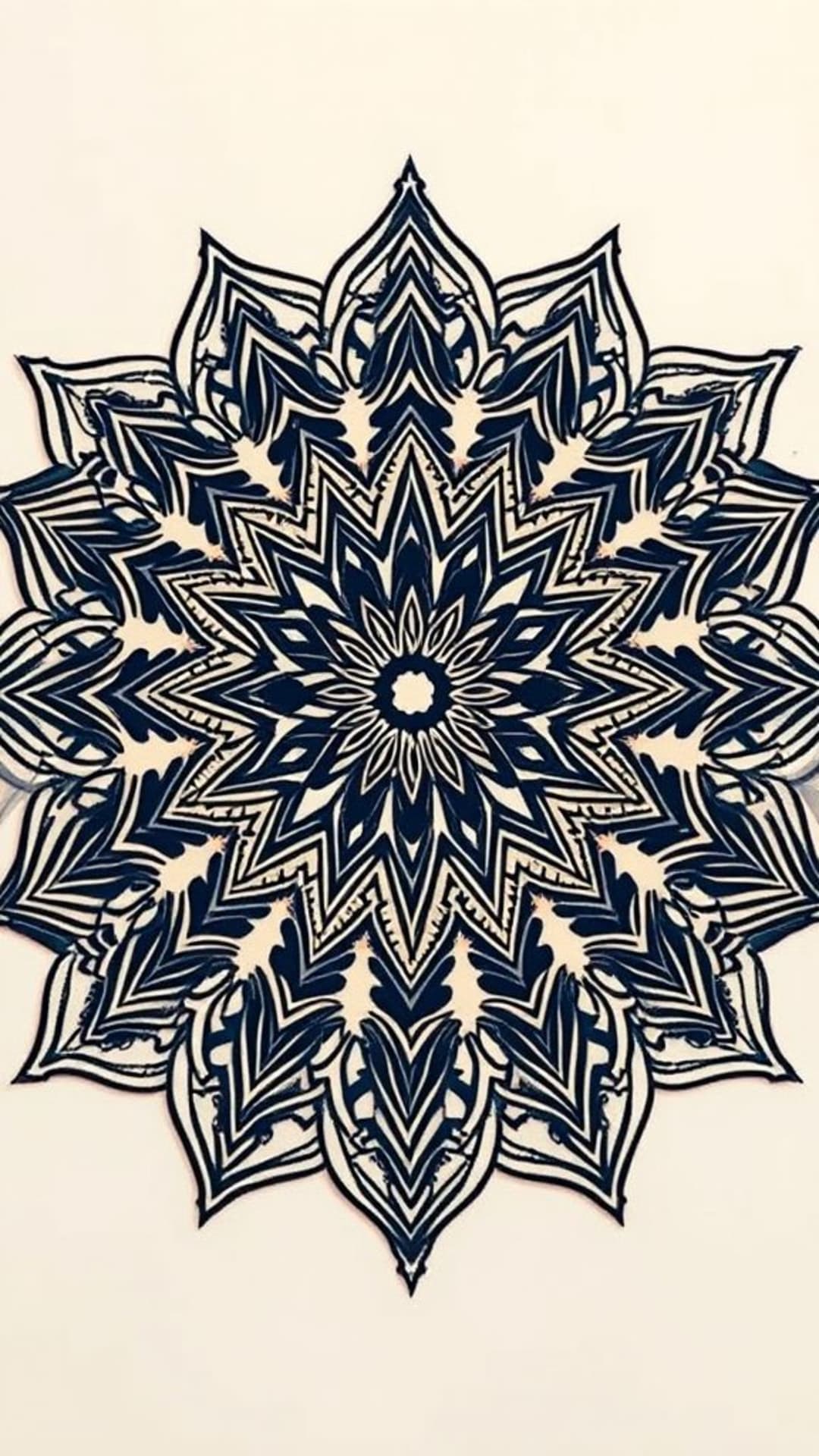 Mandala geometrici pattern simmetrici dettagli intricati tonalità rilassanti