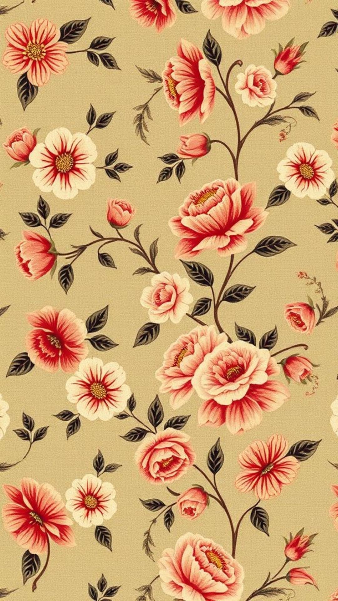 Motivi floreali vintage stile antico design elegante