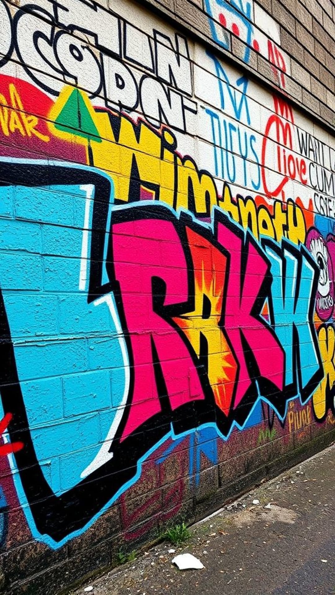 arte di strada graffiti urbana colori audaci